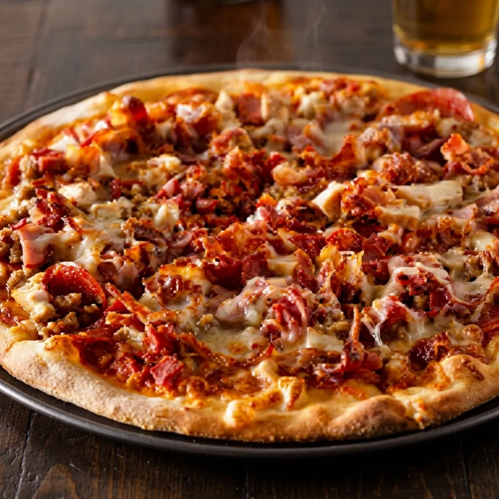 Bacon pepperoni pizza at Oven Delight Pizza & East Indian Restaurant, Nairn Avenue Winnipeg